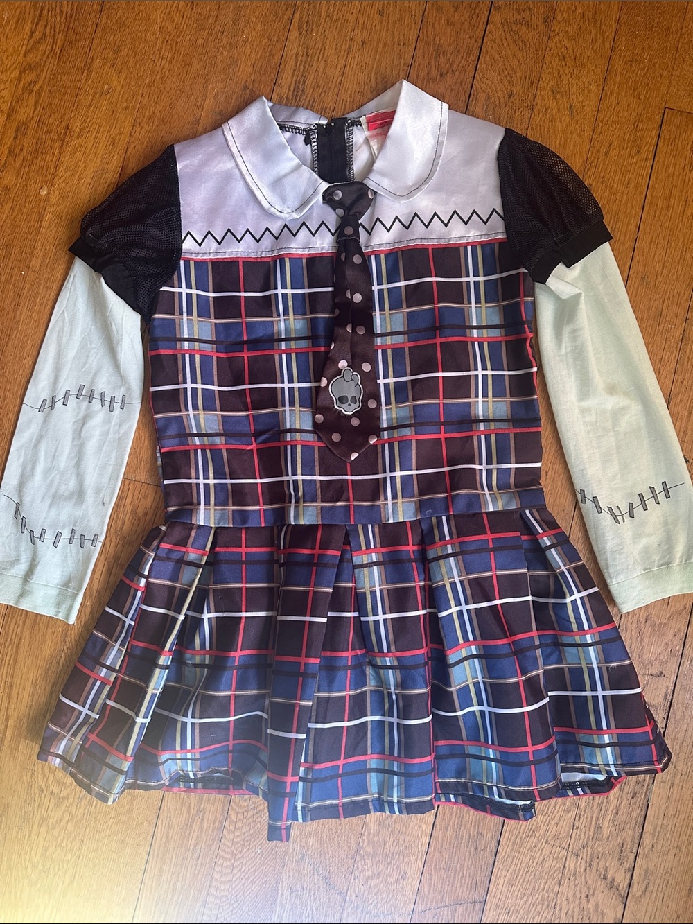 Monster High Frankie Stein Costume Dress Girls Medium